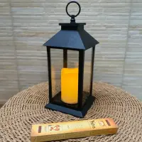 Farol Con Vela Led 32 Cm Fanal Importado A Pila Iluminacion