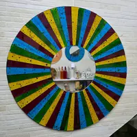 Espejo Importado Indonesia Madera Venecitas Artesanal Deco Multicolor