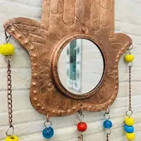 Mano Fatima De Metal De India Móvil Decorativo Hindú Campana