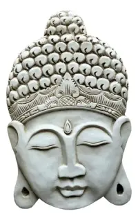 Cara Buda Placa Resina Apto Exterior Gigante Colgante Deco