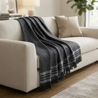 Manta Rustica Colcha Artesanal Cama O Sillon Pushkar Tienda