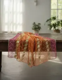 Dupatta Gasa De India. 2.10 X 0,90 Mts Importado Artesanal