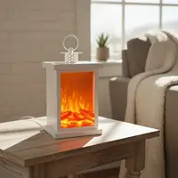 Fanal Simil Fuego 25 Cm Farol Con Panatalla Led Pila O Usb