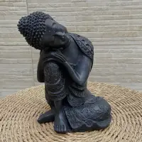 Estatuillas De India Buda 23 Cm Alto Resina Importado Deidad