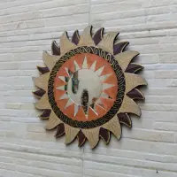Espejos Artesanal Con Venecitas 30 Cm Importados Indonesia 