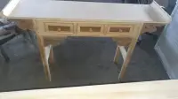 Consola Recibidor Dressoir Madera Oriente Mueble Importado Blanco