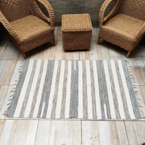 Alfombra Artesanal Premium 90 X 150 Cm Importada De India
