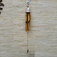 Llamador De Angel Importado Indonesia En Caña De Bamboo Zen