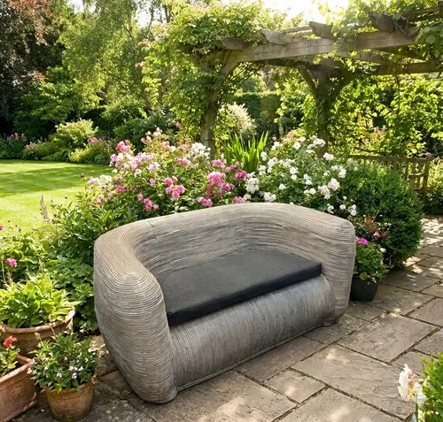 Sillón Resina 2 Cuerpos Apto Exterior Importado Modelo 1 Sumatra