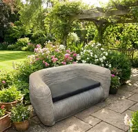 Sillón Resina 2 Cuerpos Apto Exterior Importado Modelo 1 Sumatra