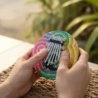 Kalimba Instrumento Viento Coco Artesnal Importado Indonesia Mix
