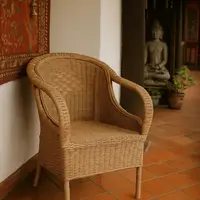Juego X 6 Sillones Artesanales De Jardin Pushkar Tienda Marrón Claro