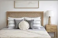 Respaldo Cama Artesanal Kraft-madera 200cm(hacemos A Medida) Marrón