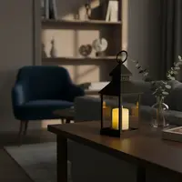 Fanales Con Vela Led Con Movimiento 23 Cm Importados A Pila