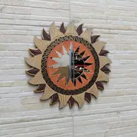 Espejos Artesanal Con Venecitas 30 Cm Importados Indonesia 