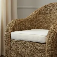 Sillón Simple De Seagrass Importado Indonesia Pushkar Tienda Marrón
