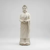 Buda Protector Gigante 140 Cm En Resina Apto Exterior Jardin Blanco