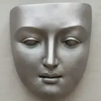 Rostro Buda 1 Metro Mascara Importada Resina Apta Exterior