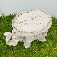 Estatua Elefante Resina Apto Exterior 45 Cm Mesa Ratona Zen