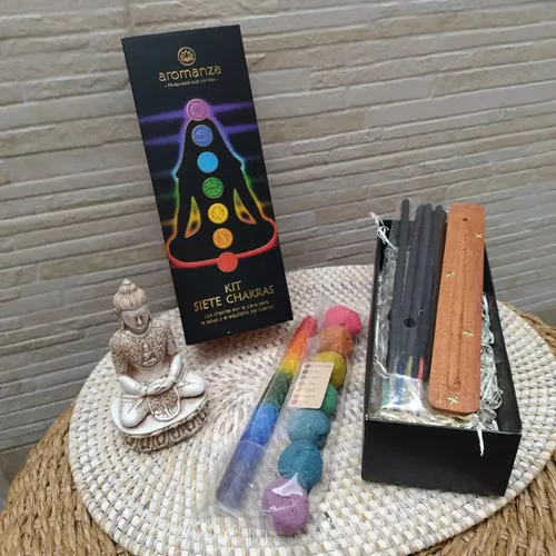 Kit Premium 7chakras Sahumar Limpieza Regala 4 Poductos En 1 Mix