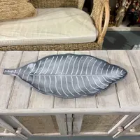 Centro De Mesa Plato Decorativo Importado Mdf Gris