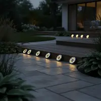 Luz Solar Led Iluminación Jardín Estacas Pushkar Plateado