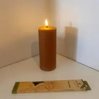 Vela Led De Parafina 17cm Llama Movimiento Importada A Pila
