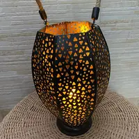 Fanal Farol Porta Vela Zen Importado India Colgante O De Pie