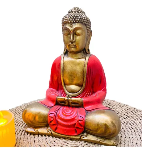 Buda Meditando 30 Cm Estatua Original Importada Oriente 