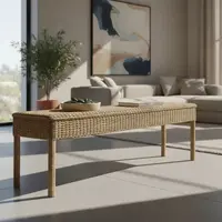 Mesa Zen Artesanal Extra Larga Kraft 170 Cm Pushkar Tienda Marrón Claro