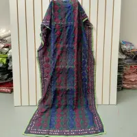 Dupatta Gasa Bordada A Mano De India. 2.20 X 0,90 Mts Hindu