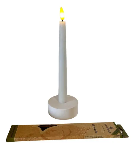 Velas Led Importadas Decorativa A Pila Con Baño De Cera
