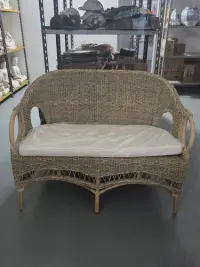 Sillon Swan Doble Seagras Ratan Caña Importad Pushkar Tienda Marrón