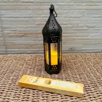 Fanales Hindúes 30cm Portavela Producto Importado De India Negro
