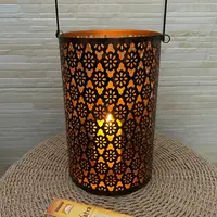 Portavela Hindu Fanal Importado India Decoración De Oriente  Oxido
