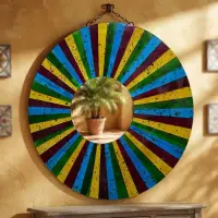 Espejo Importado Indonesia Madera Venecitas Artesanal Deco Multicolor