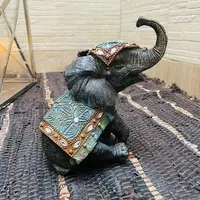 Elefante Abundancia Artesanal 20 Cm Importado Resina