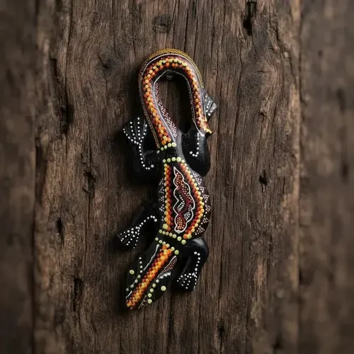 Iguanas Decorativas 30 Cm Artesanal De Indonesia Importada