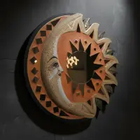 Espejo Importado De Indonesia 40 Cm Venecitas Artesanal 