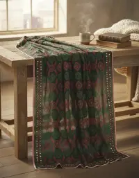 Dupatta Gasa Bordada A Mano De India. 2.20 X 0,90 Mts Hindu