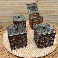 Alhajero Cajoneras Chico Mostacillas Artesanal De India Impo Mix