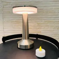 Lámpara Velador Fanal Led  Touch  Inalámbrica 20cm Importado