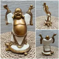 Buda Sobre Tortuga Importado Indonesia Estatua Resina 20 Cm