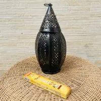 Fanal Oxido Portavela Farol Importado De India 35 Cm Alto 