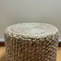 Puff Natural Yute Rustico Importado Banco Mesa Artesanal Modelo 3