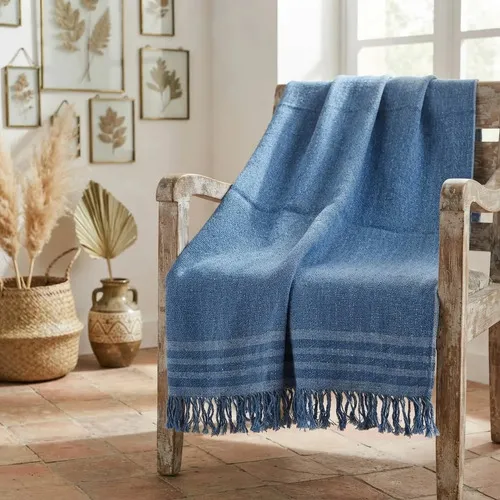 Manta Rustica Colcha Artesanal Cama O Sillon Pushkar Tienda