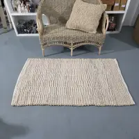 Alfombra Yute Artesanal Importada De India Pushkar Tienda 1.5 M 90 Cm Modelo 2