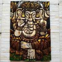 Panel Artesanal Ganesha Indonesia Cuadro Cuadriptico Pushkar Varios