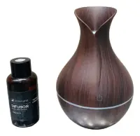 Humidificador Aromatico 15 Cm + Esencia Carga Usb Y Luz Led