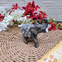Elefante Abundancia Decorativo Importado Indonesia Fantasías Gris Oscuro